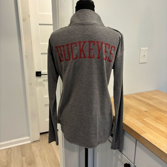 VS Pink Ohio State 1/4 Zip long sleeve Small - Picture 2 of 6